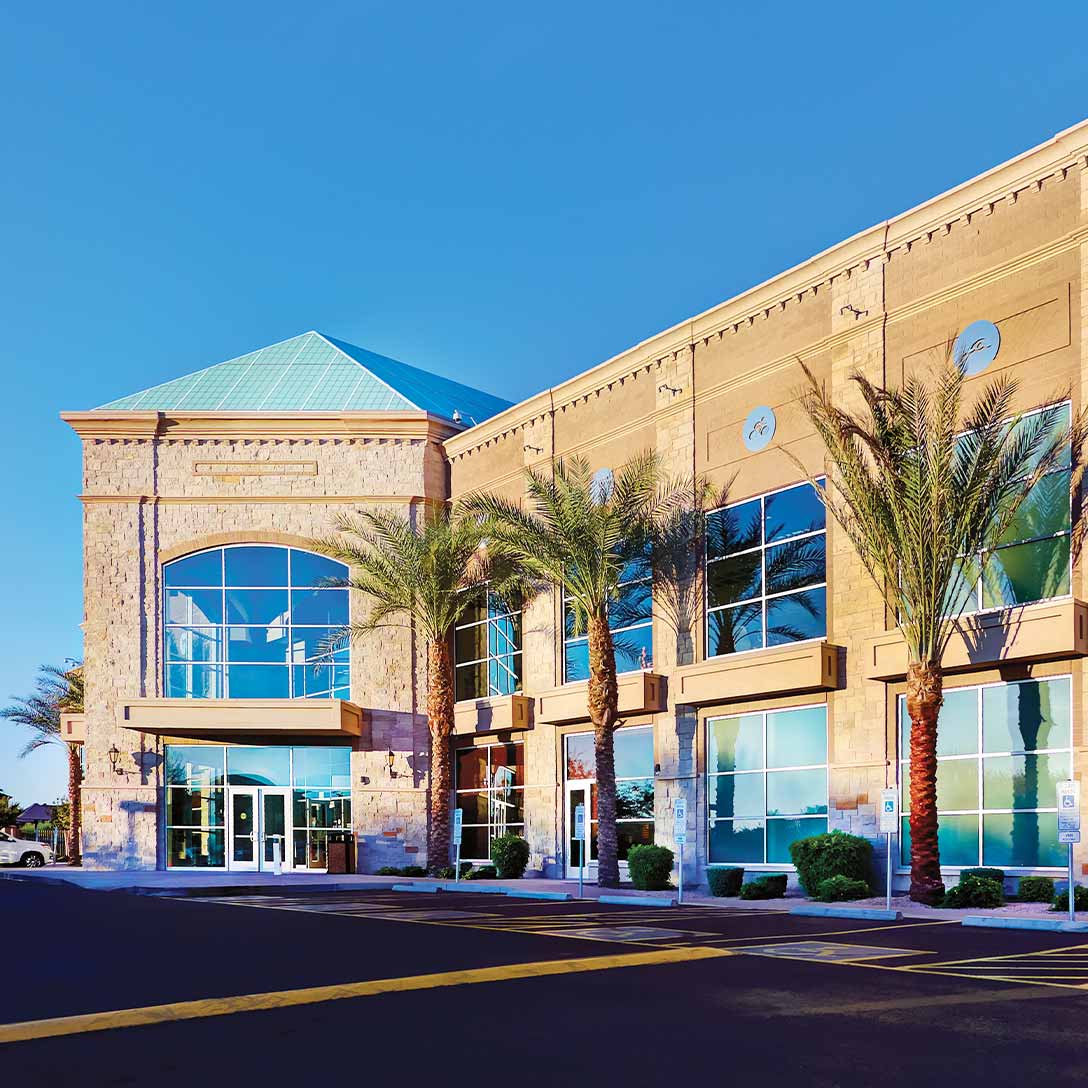 Building exterior at Life Time Gilbert